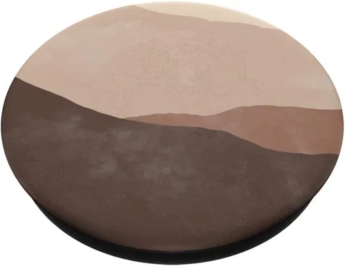 Vista 2 de Boho Desert Brown Moon PopSockets PopGrip intercambiable