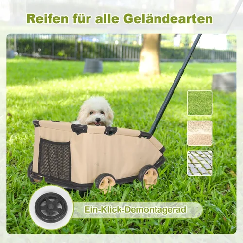 Vista 12 de Mini cochecitos para perros para mini mascotas, carritos de compras multifuncionales plegables con mango extensible, cojín integrado y cuerda