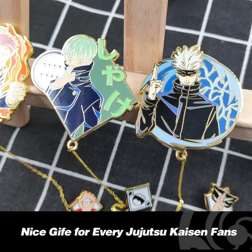 Vista 7 de Broche de esmalte de anime insignias de metal figura de anime regalos de insignia de metal para mujeres hombres y fanáticos