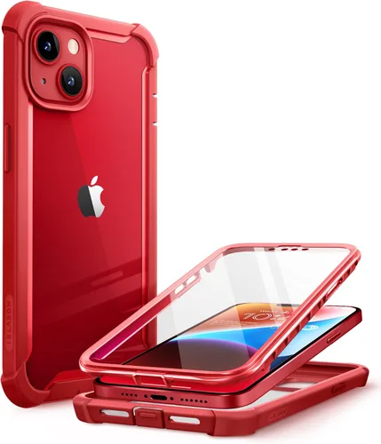 Vista 10 de i-Blason Ares - Funda diseñada para iPhone 14 Plus de 6.7 pulgadas (versión 2022), funda transparente resistente de doble capa con protector
