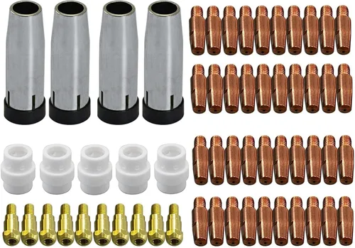 Vista 9 de RIVERWELD MIG MAG Puntas de contacto M6 .030 "0.031 in 140.0051 Copas cónicas Boquilla de gas 145.0080 Soporte de punta de contacto 142.0003 Difusor