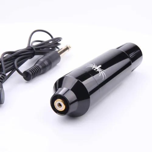 Vista 2 de DGT Blade Cartucho Rotativo Máquina de Tatuaje Pluma con Motor Japonés Sin Escobillas y Cable RCA (Negro (A))