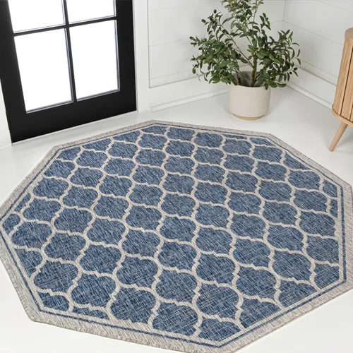 Vista 31 de JONATHAN Y Tapete marroquí con diseño enrejado para interiores y exteriores, 2 x 8 pies, marrón/beige, tejido texturizado de trébol para patio