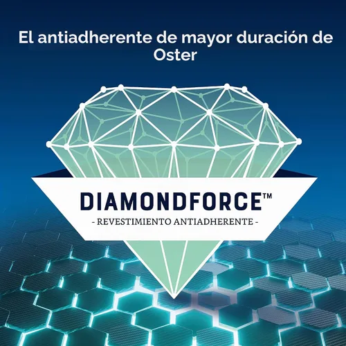 Vista 2 de Oster DiamondForce - Freidora de aire digital antiadherente XL de 5 cuartos de galón, 8 funciones con pantalla táctil digital