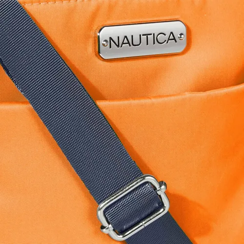 Vista 3 de Nautica Diver - Bolso cruzado pequeño de nailon para mujer con correa de hombro ajustable