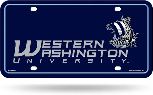 Vista 33 de NCAA etiqueta de metal para auto, negro