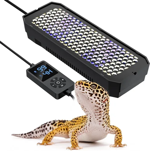 Vista 9 de Luz de reptil LED UVB regulable con temporizador automático, 4.3