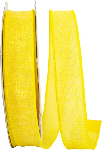 Vista 4 de Cinta Reliant Ribbon 92573W-031-09K para borde con alambre Everyday Linen Value, 1-1/2 pulgadas x 50 yardas, color negro