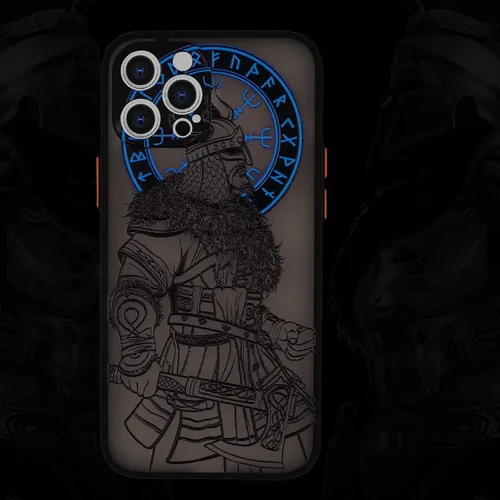 Vista 10 de Cool Gladiator - Funda para teléfono con relieve 3D, compatible con iPhone 7/8/SE, transparente esmerilado y moderno