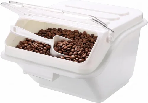 Vista 6 de Restaurantware Contenedor de ingredientes rectangular blanco de 2.6 galones