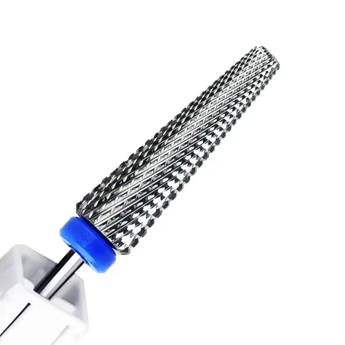 Vista 9 de Broca de carburo de tungsteno súper larga 5 en 1, broca electrónica para uñas de gel acrílico, eliminación de forma de uñas doble, broca de uñas