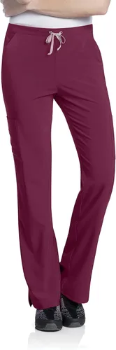 Vista 14 de Urbane Performance 9312 - Pantalones de uniforme médico tipo cargo elásticos a medida para mujer, paquete de 6 unidades Ceil