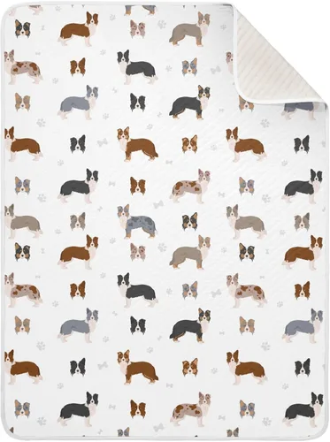 Vista 19 de Manta para envolver al bebé con diseño de carlino, cachorro, cachorro, manta de recepción de bebé, muselina de algodón suave, transpirable