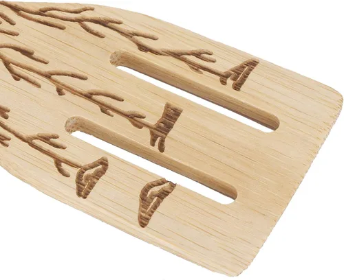 Vista 8 de Juego de 5 cucharas para tallar, cucharas de madera quemadas, cucharas de madera, kit de utensilios de cocina para cocina