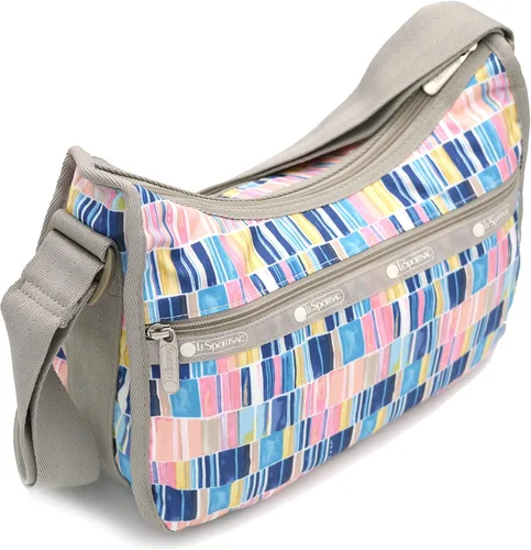 Vista 3 de LeSportsac Classic Hobo Bolso cruzado en azulejos pintados