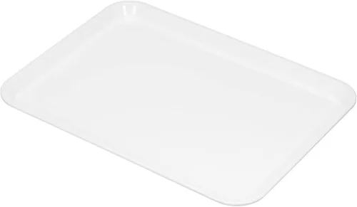 Vista 15 de PATIKIL Bandeja de comida rápida de 12 x 8 pulgadas, bandeja rectangular reutilizable reciclable multiusos para restaurante, cocina en casa