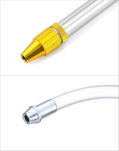 Vista 5 de QWORK Pistola de pulverización, Kit de pistola lavadora de limpieza de motor de aire neumática de aluminio, 1/4