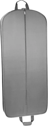 Vista 3 de WallyBags Bolsa de viaje de lujo de 52 pulgadas con dos bolsillos, perfecta para vestidos, trajes, hombres y mujeres, Gris, Bolsa de ropa de viaje