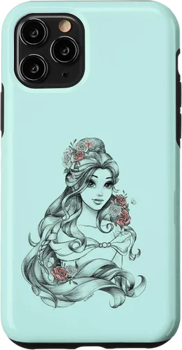 Vista 27 de iPhone 16 Disney Beauty & The Beast Floral Belle Sketch Case