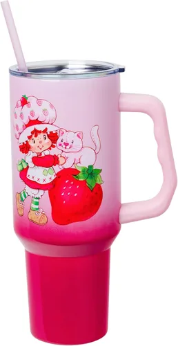 Vista 26 de Silver Buffalo Betty Boop Core - Vaso de acero inoxidable con tapa para pajilla, tapa, popote y asa, 40 onzas