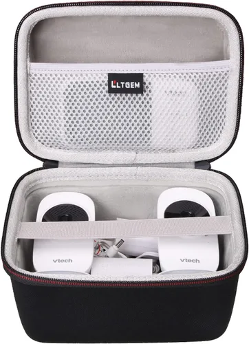 Vista 10 de L LTGEM Funda de viaje para monitor de bebé ANMEATE/Infant Optics DXR-8 PRO/UKSUP/bonoch Baby Monitor - Bolsa de almacenamiento protectora dura