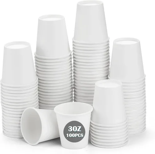 Vista 11 de Wuadua Paquete de 50 vasos de papel espresso negro de 3 onzas, resistentes y a prueba de fugas para fiestas, eventos, oficina, uso doméstico, vasos