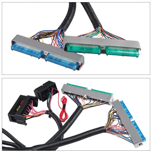 Vista 4 de WMPHE Arnés de cableado de motor profesional independiente con transmisión 4L60E Drive By Wire, con manual de guía de cableado, compatible