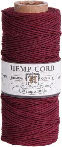 Vista 24 de Hemptique - Carrete de cordón de cáñamo 100 % - 62.5 m de hilo de cáñamo - Hecho con amor - Hilo de cordón de 20 ~ 1 mm para hacer joyas, macramé