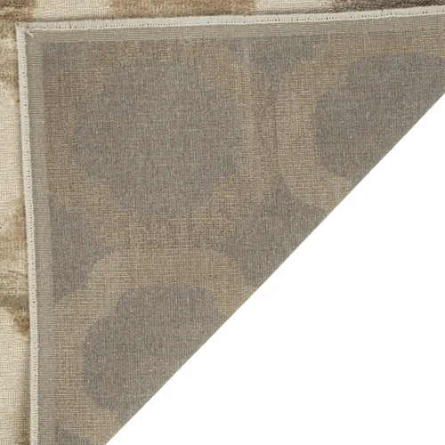 Vista 3 de Martha Stewart x SAFAVIEH Colección de alfombras de área, 3 pies 3 pulgadas x 5 pies 3 pulgadas, marrón camello, viscosa, ideal para sala de estar