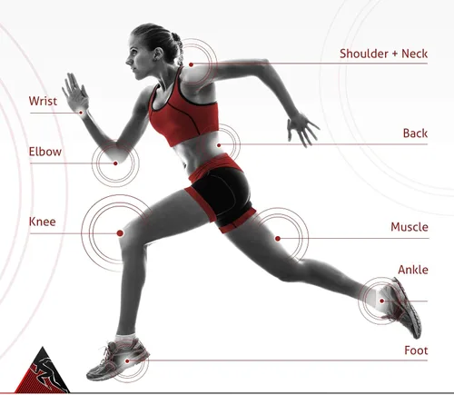 Vista 3 de Cinta de kinesiología, paquete de 2 rollos de fisio a granel para pieles sensibles. Cinta de terapia física K para rodilla, hombro, tobillo, muñeca