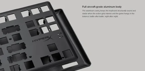 Vista 5 de HyperX Alloy Origins - Teclado mecánico para juegos, luz controlada por software y personalización macro, factor de forma compacto, retroiluminación