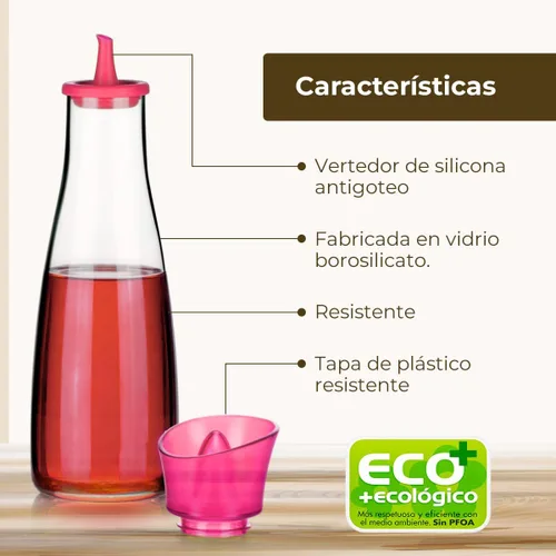 Vista 3 de Tescoma Botella dispensadora de vinagre de 8.5 onzas, con boquilla antigoteo