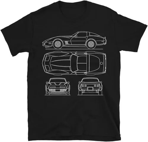 Vista 5 de Chevy Corvette C3 Stingray - Camiseta unisex para hombre
