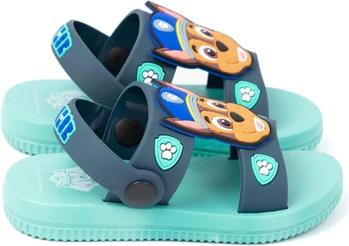 Vista 5 de Paw Patrol Sandalias para niños Deslizadores azules para niños con correa de apoyo Chase The Police Dog Zapatos de verano Calzado sin cordones