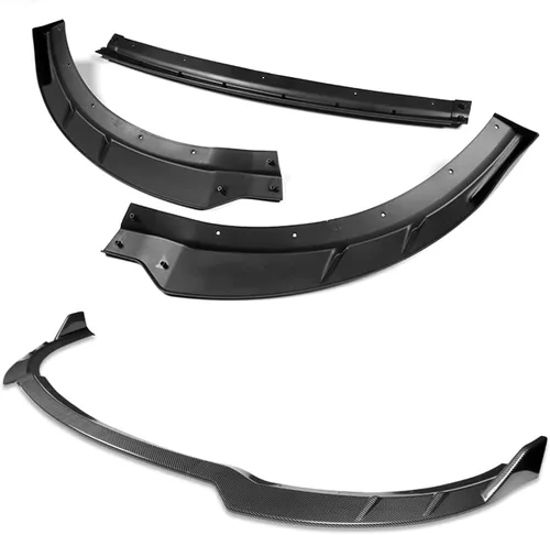 Vista 4 de Borde de parachoques delantero compatible con Dodge Charger SRT 2015-2021, alerón de labio de parachoques delantero, kit de cuerpo de barbilla
