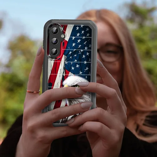 Vista 7 de Funda para Galaxy S23 FE 5G, cuerpo completo, protección contra caídas, a prueba de polvo, resistente de 3 capas, militar, resistente, duradera