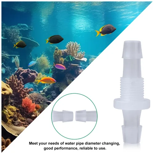 Vista 4 de 10 paquetes de accesorios de púas de manguera de plástico de 1/4 a granel, accesorios de púas de manguera de plástico, accesorios de conector