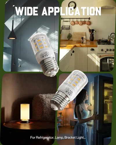 Vista 7 de Bombilla LED de refrigerador BOGDA de repuesto para refrigerador frig-idaire 5304511738, bombilla de refrigerador KEI D34L, bombilla LED de 3.5W