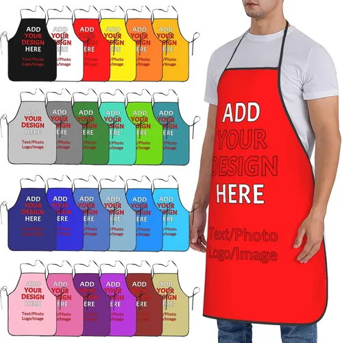 Vista 12 de Delantales personalizados con tu imagen, texto, foto, logotipo, diseña tus propios delantales para jardinería, cocina, cocina