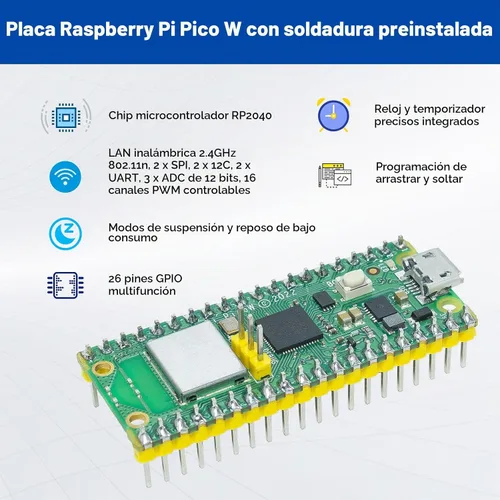 Vista 8 de SunFounder Raspberry Pi Pico W Ultimate Starter Kit con tutoriales en línea, cumple con RoHS, más de 450 artículos, 117 proyectos, MicroPython, C/C