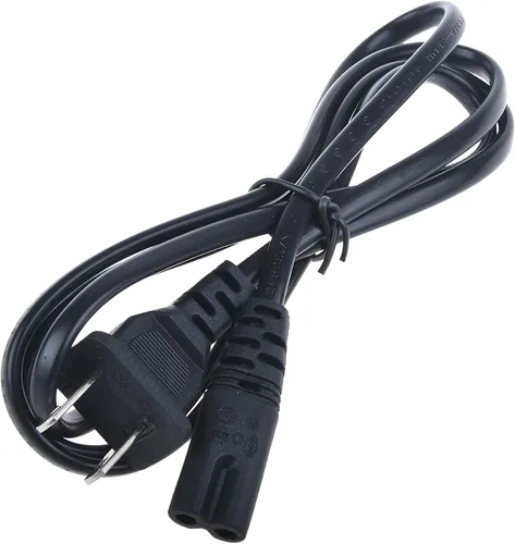 Vista 4 de Cable de alimentación de CA de 5 pies para Insignia NS-SBAR21F20 Barra de sonido Altavoz Cable de 2 clavijas