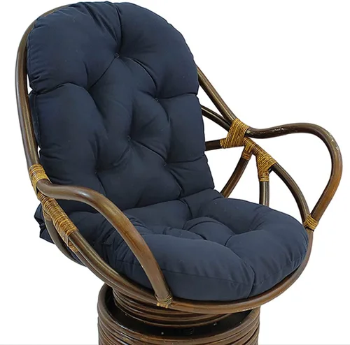 Vista 18 de Cojines basculantes de repuesto para exteriores e interiores, suaves, gruesos, lavables, de sarga sólida, giratorios, con almohada para silla