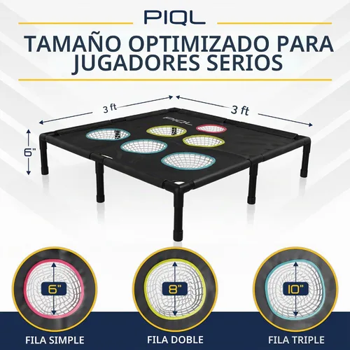 Vista 5 de Pro Pickleball Target Net – Equipo de práctica de pickle ball y juegos sociales, sistema de objetivo, práctica de almohadilla de inmersión