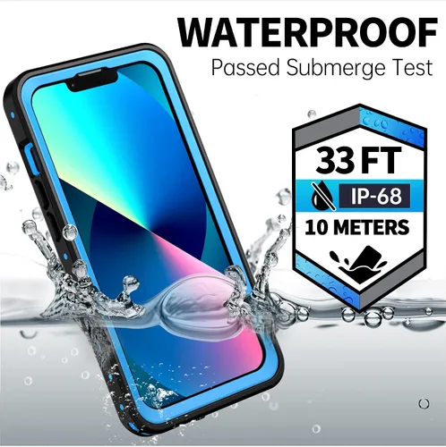 Vista 2 de BEASTEK Funda impermeable para iPhone 13 Mini, serie NRE a prueba de golpes a prueba de polvo bajo el agua IP68 con protector de pantalla integrado