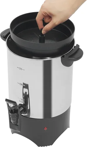 Vista 7 de Urna de café, cafetera eléctrica de 5.2L/175 onzas con control de botón de encendido y apagado fácil, calentamiento rápido de 1000 W que hace hasta