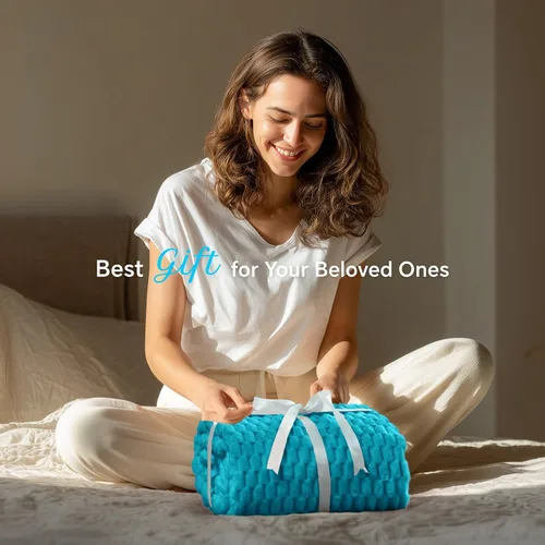 Vista 173 de BEDELITE Manta de forro polar para sofá y cama, manta decorativa de jacquard 3D de almendra, súper suave y acogedora, manta mullida cálida adecuada