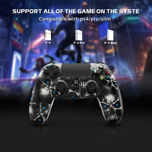 Vista 2 de Wireless Controller for PS4, Controller for Sony PlayStation 4, Double Shock 6-Axis Motion Sensor, Sensitive Touch Pad, Built-in Speaker & Stereo