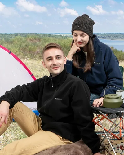 Vista 9 de ARRIS Men`s Heated Fleece Jacket with Battery, Electric Heating Coat Full Zip with Hand Warmer