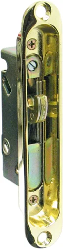 Vista 2 de FPL #3-45-S Cerradura de muesca de repuesto para puerta de vidrio deslizante, Dorado
