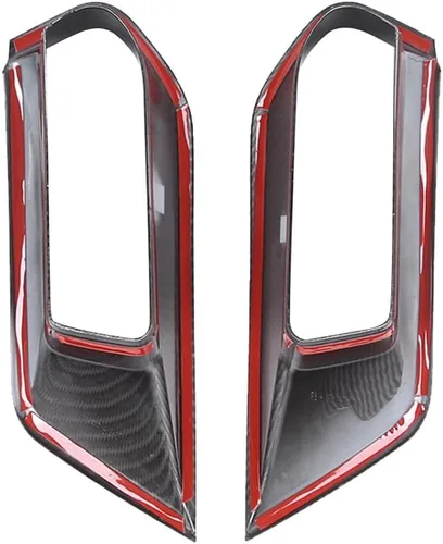 Vista 6 de Marco de ventilación de conducto de aire para parachoques delantero de automóvil para Chevrolet Corvette C7 Z06 2014-2019 cubierta de parachoques